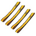Cat 4 Piece Yellow/Black Soft Hook Set - 12' x 1-1/2" (1500/4500) 980329N